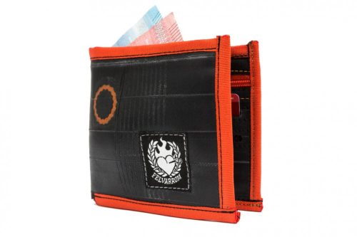 "WalletTube" inner tube wallet - orange