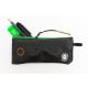 "PenTube" upcycled pencil case made of bike inner tube - green zip