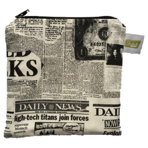 Cibi Reusable Waterproof Snack Bag - Newspaper