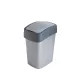 Curver Pacific Flip Bin billenő fedeles szemetes - 25 L - antracit/szürke