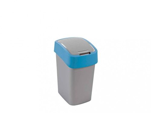 Flip lid recycling bin