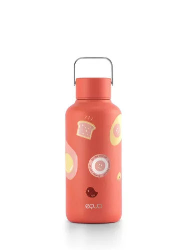 Equa Timeless rozsdamentes acél kulacs - Sunny Side (600 ml)