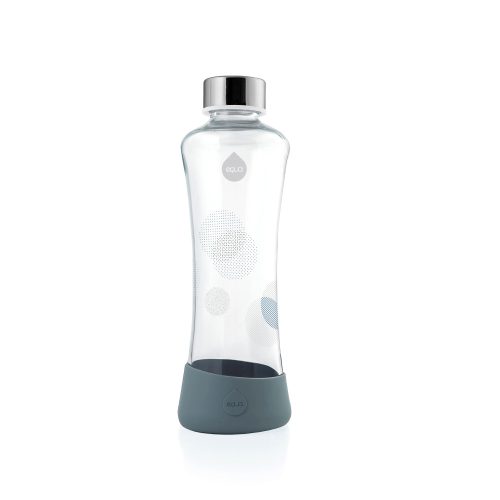 Equa Metallic Silver Glass Bottle (550 ml)