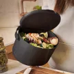 Bokashi Organko Daily Konyhai zöldhulladék, komposzt tároló - fekete