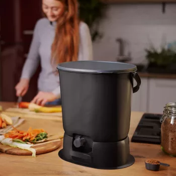   Bokashi Organko Essential Konyhai komposztáló - fekete-szürke (+ 1kg starter)