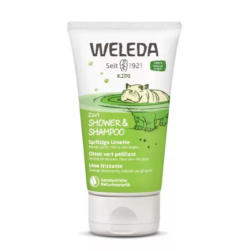 Weleda Pezsdítő lime gyermek 2in1 tusfürdő és sampon - 150 ml