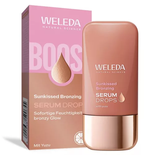 Weleda Bronzos ragyogást fokozó hidratáló szérumcseppek yuzuval - 30 ml