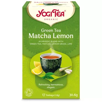   Yogi Tea Zöld tea matchával és citrommal bio tea (17 filter)