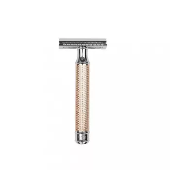   Mühle Traditional biztonsági borotva - zárt fésűzetű, rose gold
