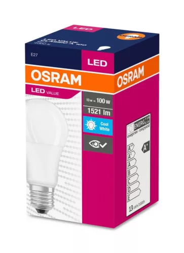 Osram LED izzó - 13 W (100 W izzó helyett), E27, 4000K semleges fehér
