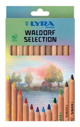 Lyra Waldorf Selection Unlacquered Triangular Giant Colored Pencils