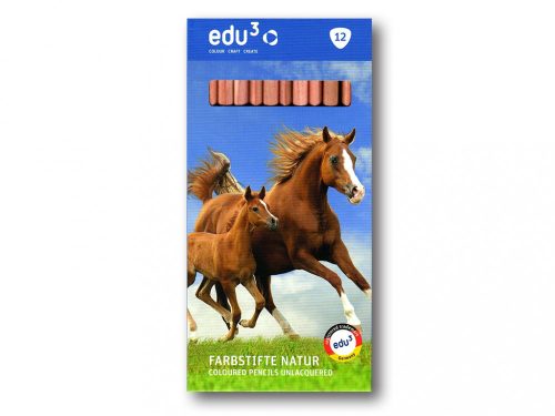 edu3 Color Pencils Unlacquered - 12 pcs