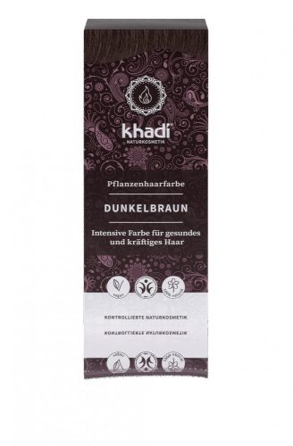 Khadi Herbal Hair Colour Powder – Dark brown
