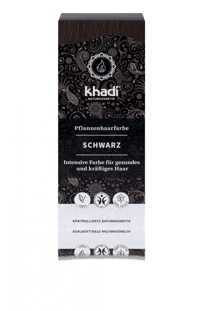 Khadi Herbal Hair Colour Powder – Black 
