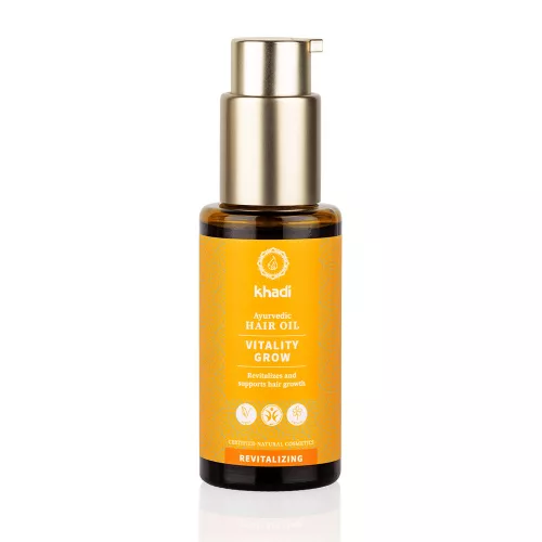 Khadi hajnövekedést serkentő ayurvédikus hajolaj - VITALITY GROW - 50 ml