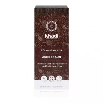 Khadi növényi hajfesték por - Hamvasbarna - 100 g