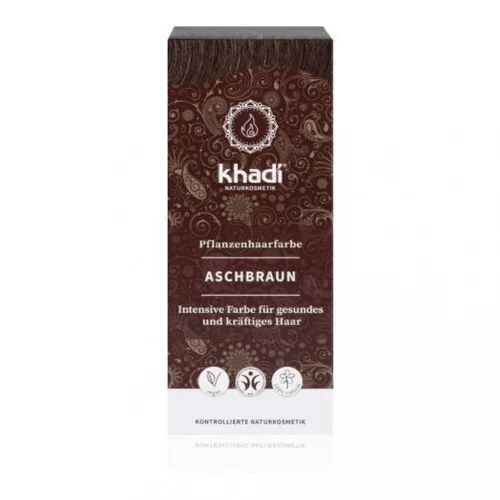 Khadi növényi hajfesték por - Hamvasbarna - 100 g
