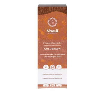 Khadi növényi hajfesték por  - Aranybarna - 100 g