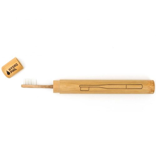 Hydrophil bamboo toothbrush case