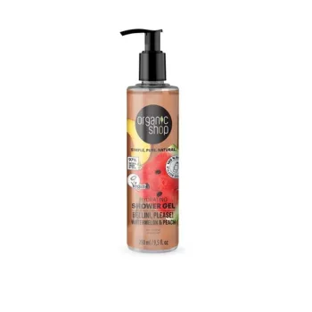   Organic Shop “Bellini, please!” Hidratáló tusfürdő görögdinnyével és barackkal - 280 ml (kifutó)