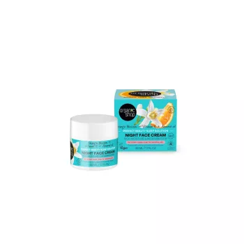   Organic Shop Éjszakai arckrém narancsvirággal E-vitaminnal és mandulaolajjal -50 ml
