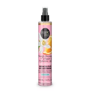   Organic Shop “Miraculous Splash Mask” narancsvirággal C-vitaminnal és hialuronsavval - 100 ml