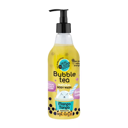 Skin super Good Bubble Tea “Mango Tango” energetizáló tusfürdő mangóval és licsivel - 500 ml