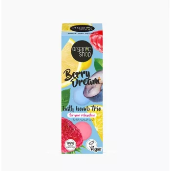 Organic Shop “Berry Dream” fürdőbomba trió 3x85 g