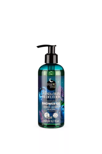 Organic Shop Nyugtató tusolóolaj levendulával, áfonyával és melatoninnal - 260 ml