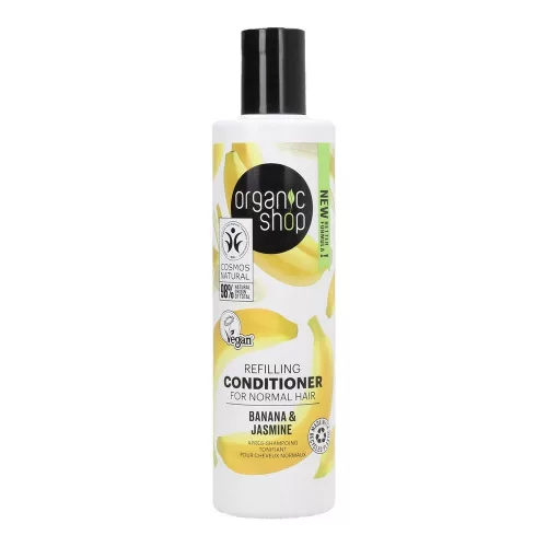 Organic Shop Tápláló kondicionáló normál hajra banánnal és jázminnal - 280 ml (kifutó)