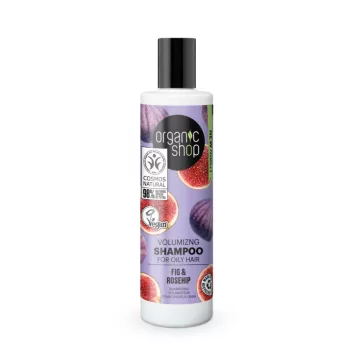   Organic Shop Volumennövelő sampon zsíros hajra fügével és csipkebogyóval -280 ml