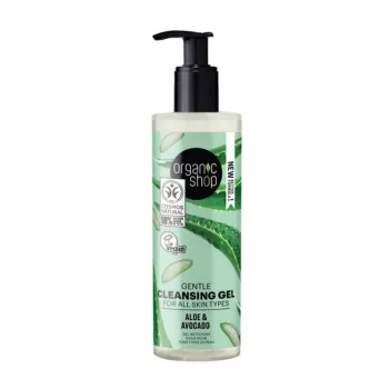   Organic Shop Gyengéd arctisztító gél aloe verával és avokádóval -200ml