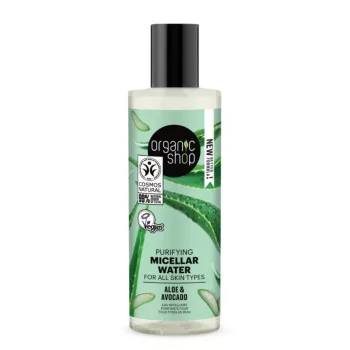   Organic Shop Tisztító micellás víz aloe verával és avokádóval - 150 ml