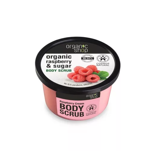 Organic Shop Cukros testradír - Málnakrém - 250 ml (kifutó)