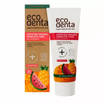   Ecodenta bio gyermekfogkrém - gyümölcsös, fluoridmentes, 75 ml