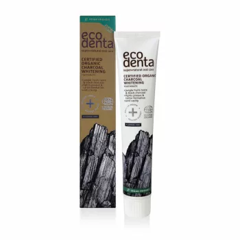   Ecodenta bio fogkrém - fehérítő, szénnel, fluoridmentes, 75 ml