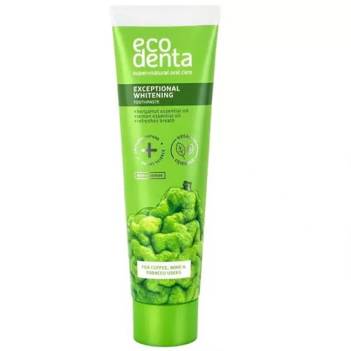 Ecodenta fogkrém bergamott- és citromolajjal, fehérítő hatással - 100ml