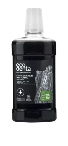 Ecodenta Fehérítő szájvíz szénnel és menta illóolajjal - 500 ml
