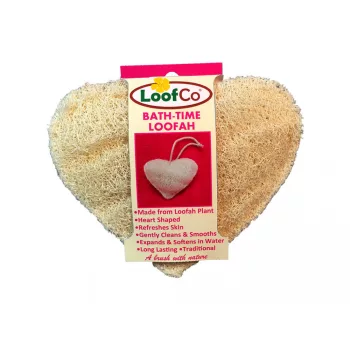 LoofCo Luffa fürdőszivacs, szív alakú - 1 db