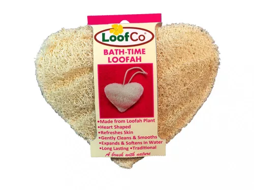 LoofCo Luffa fürdőszivacs, szív alakú - 1 db