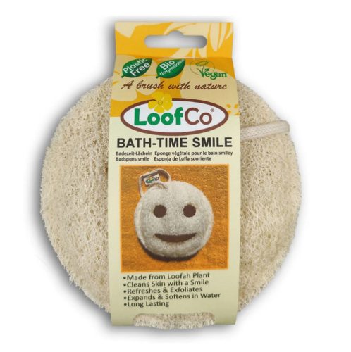 LoofCo Smile alakú luffa szivacs fürdéshez - 1 db