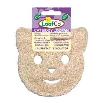 LoofCo Luffa fürdőszivacs, macska alakú - 1 db