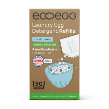   Ecoegg mosótojás utántöltő, hozzáadott enzimmel - friss pamut (50 mosás)