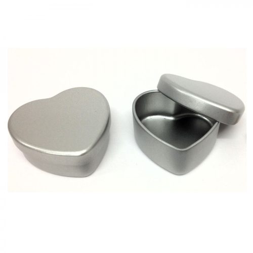 Heart shaped metal box