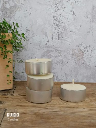 BUKKI eco rapeseed wax candle - tealight candles (12 pcs)
