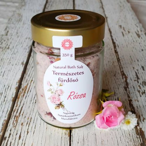 Napvirág bath salt with geranium essential oil and rose petals