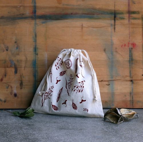 The Sorting Bags - Canvas bags for shopping - size S - red - seeds