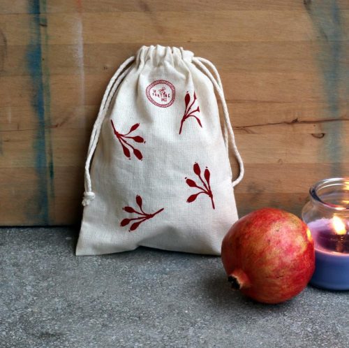 The Sorting Bags - Canvas bags for shopping - size XS - red - rosehips