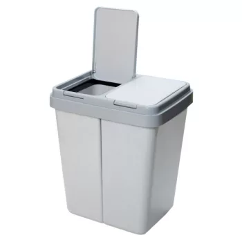   Duo Bin szelektív szemetes, 2 rekeszes hulladékgyűjtő - 2x25 L