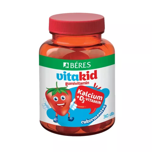 Béres VitaKid Kalcium+D3 vitamin gumivitamin, gumitabletta - 30 db